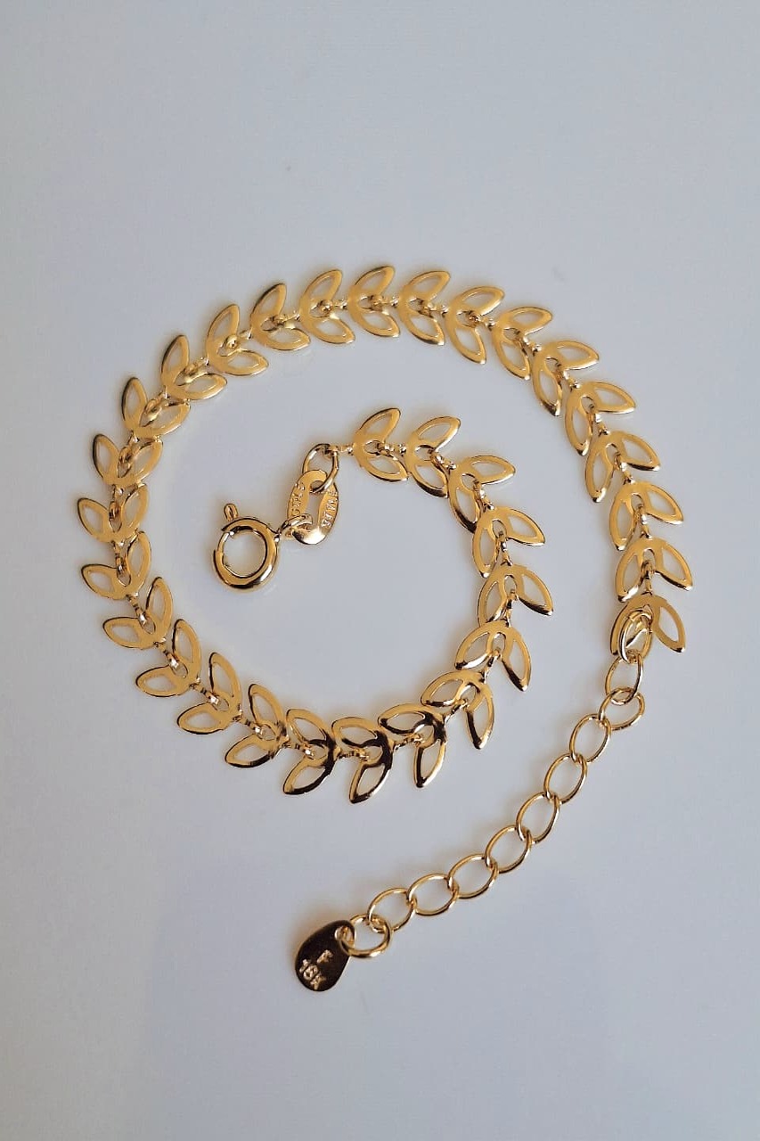 Pulseira folha vasada