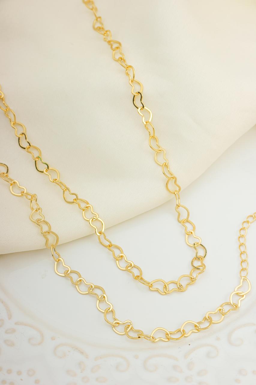 Choker Colar Elo Coraão